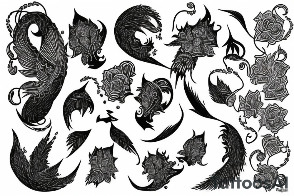 Trishool tattoo idea