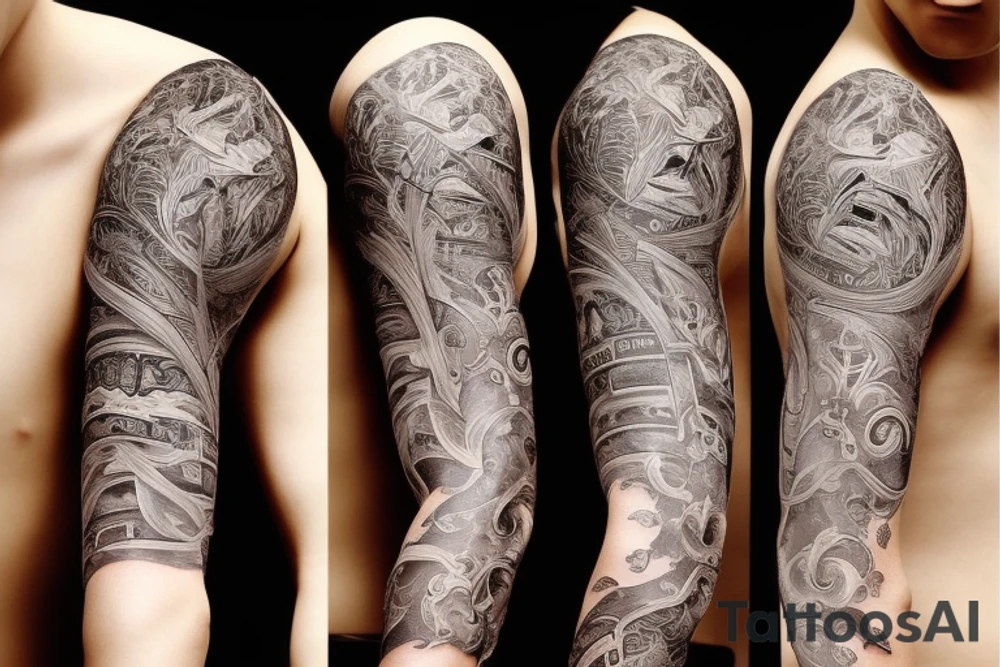 Плющ с птицами tattoo idea