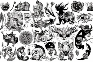 unusual animal strong and gentle at the same time tattoo idea