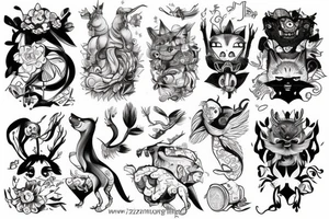 unusual animal strong and gentle at the same time tattoo idea