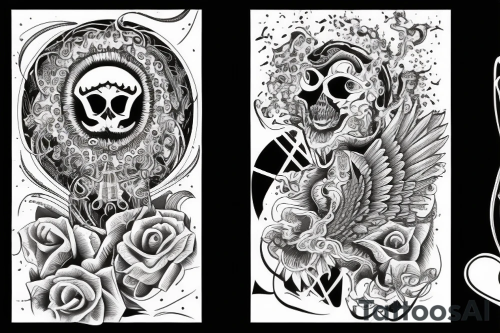 Меч, змея, линии tattoo idea