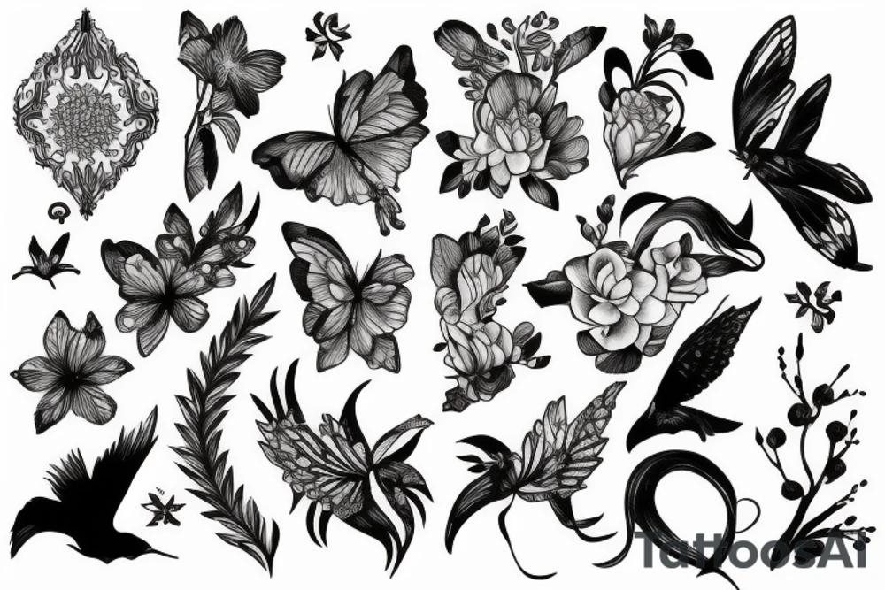 beautiful and delicate creature tattoo idea