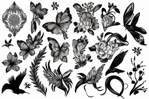 beautiful and delicate creature tattoo idea
