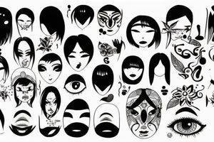 different eyes without faces tattoo idea