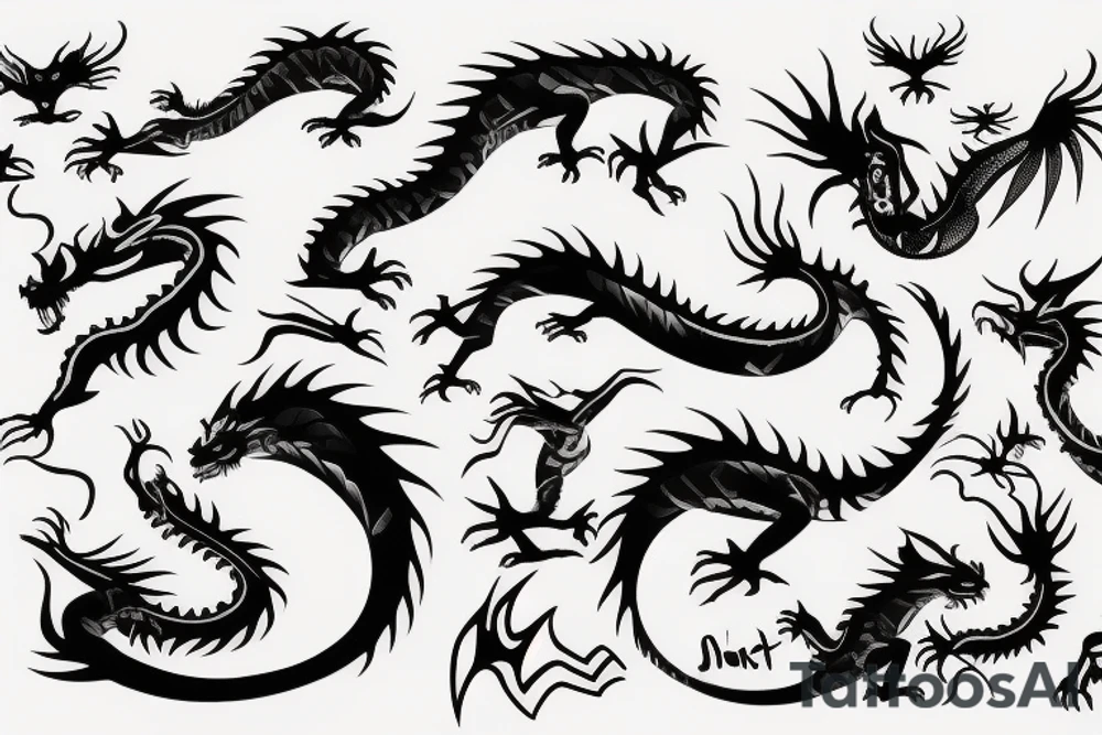 Dragon tattoo idea