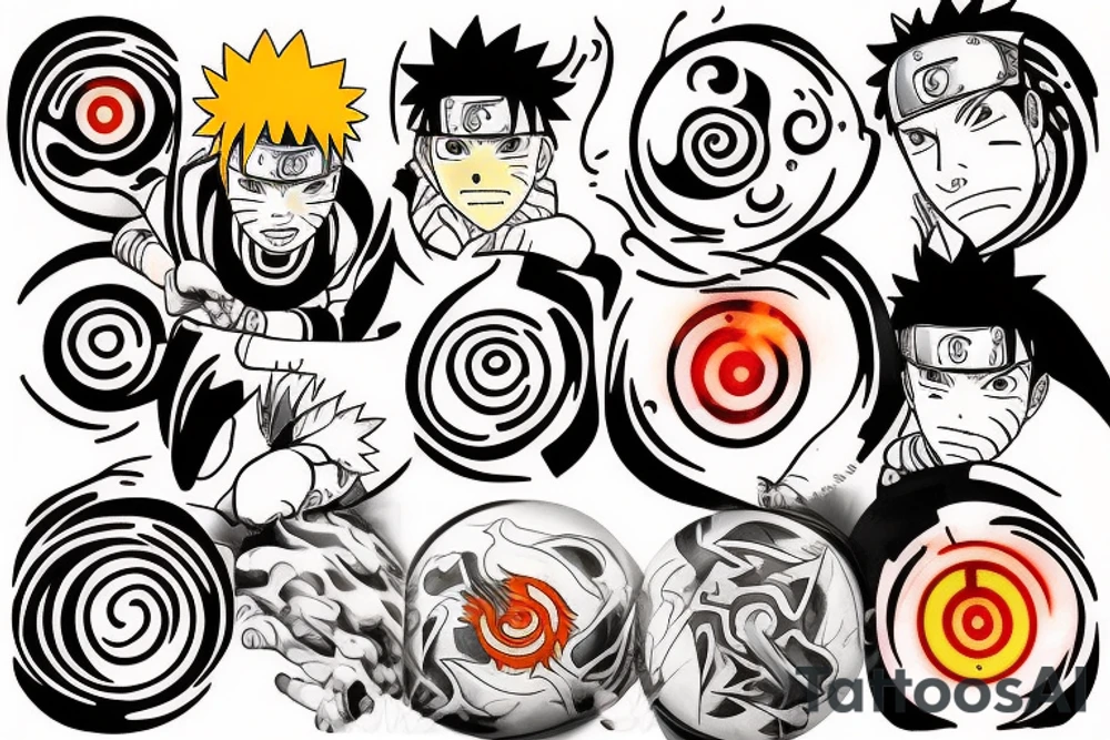 Naruto rasengan whirlpool tattoo idea