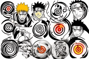 Naruto rasengan whirlpool tattoo idea