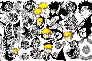 Naruto rasengan whirlpool tattoo idea