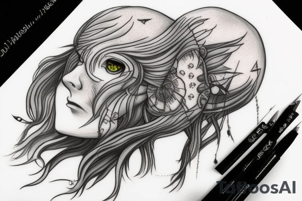 griffith with behelit and blood tattoo idea