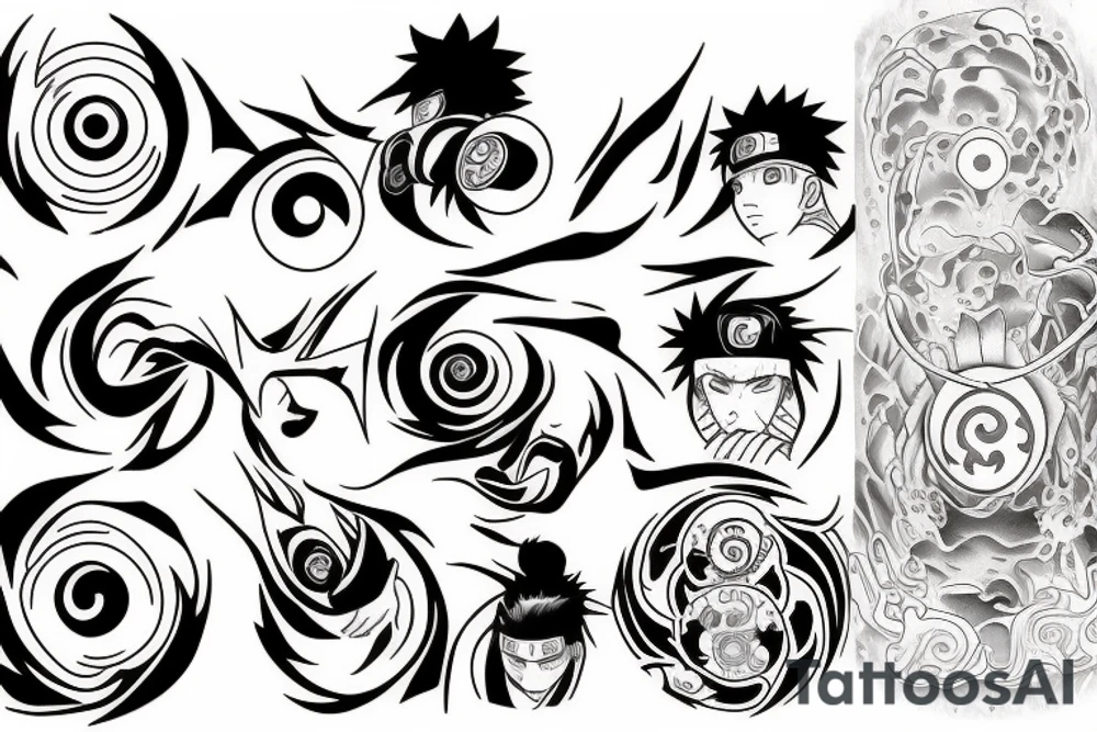 Naruto rasengan whirlpool tattoo idea