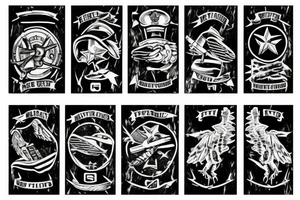 Military fighting position named “Pit 6” tattoo idea