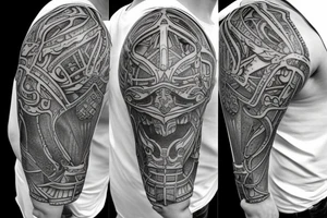 Epic armor on my shoulder tattoo idea