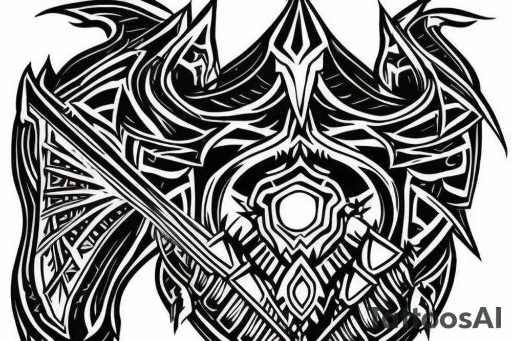 Epic armor on my shoulder tattoo idea