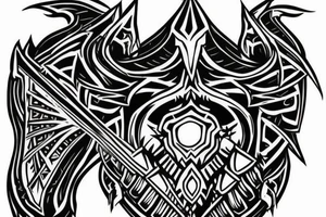 Epic armor on my shoulder tattoo idea