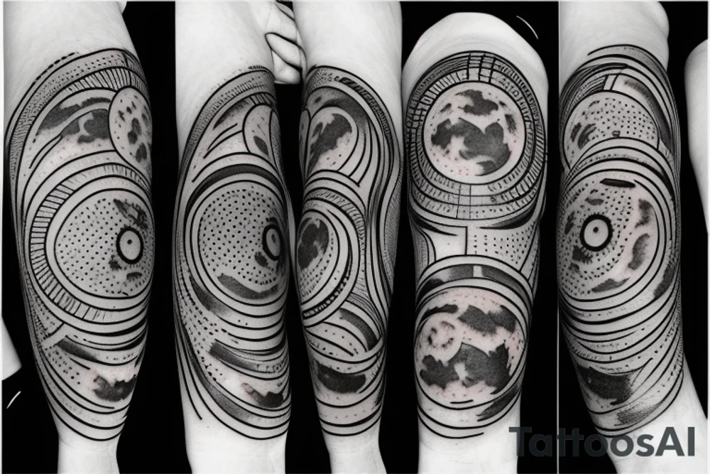 Moon tattoo idea