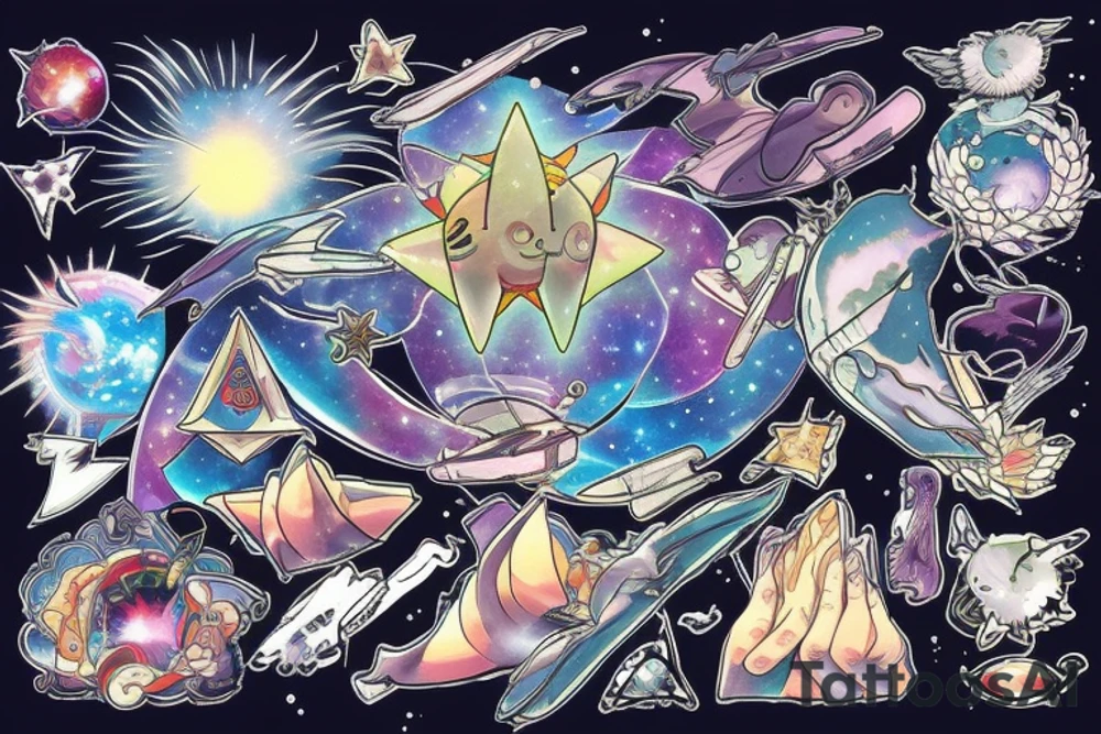 Comet from your name tattoo idea