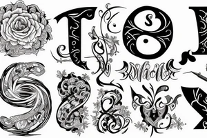 Tatoos with letters S and V tattoo idea