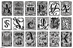 Tatoos with letters S and V tattoo idea