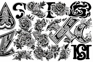 Tatoos with letters SV tattoo idea
