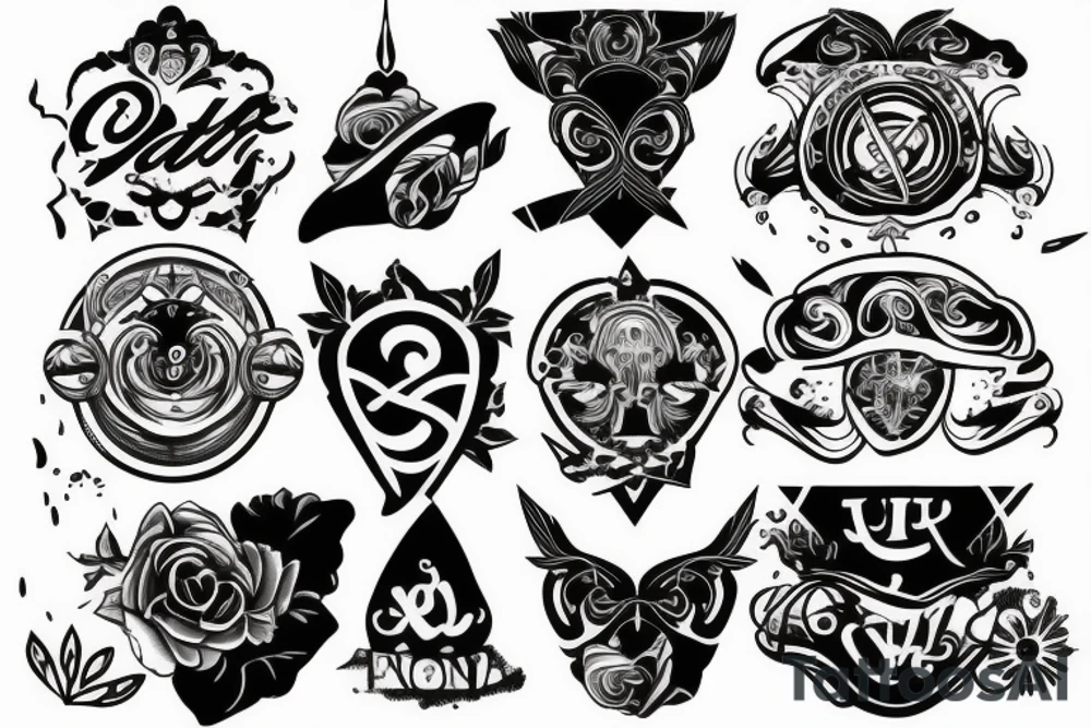 Father and son tattoo idea