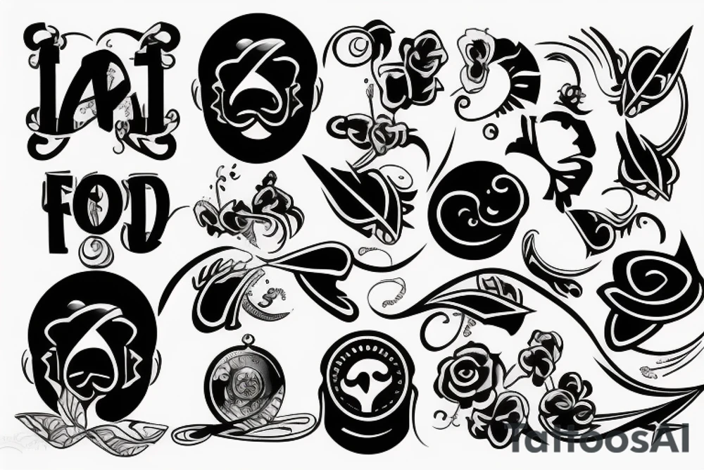Father and son tattoo idea