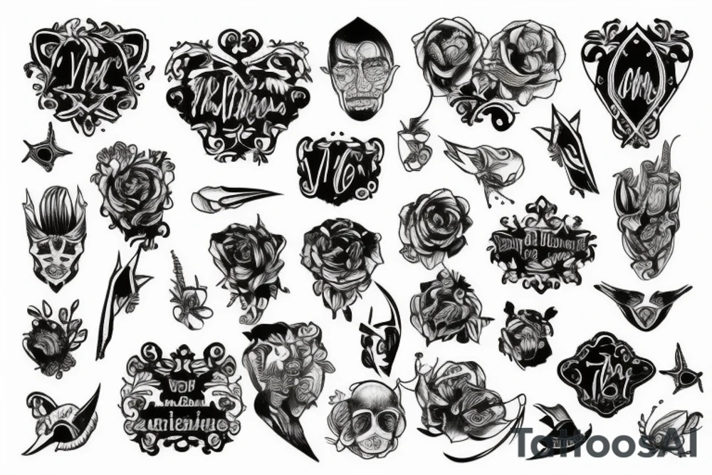 Tatoos with name Victor tattoo idea