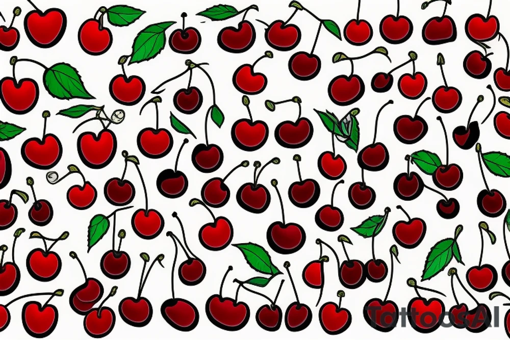 Cherries tattoo idea