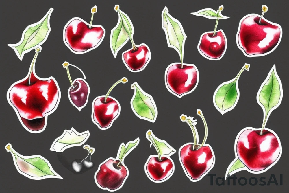 Cherries tattoo idea