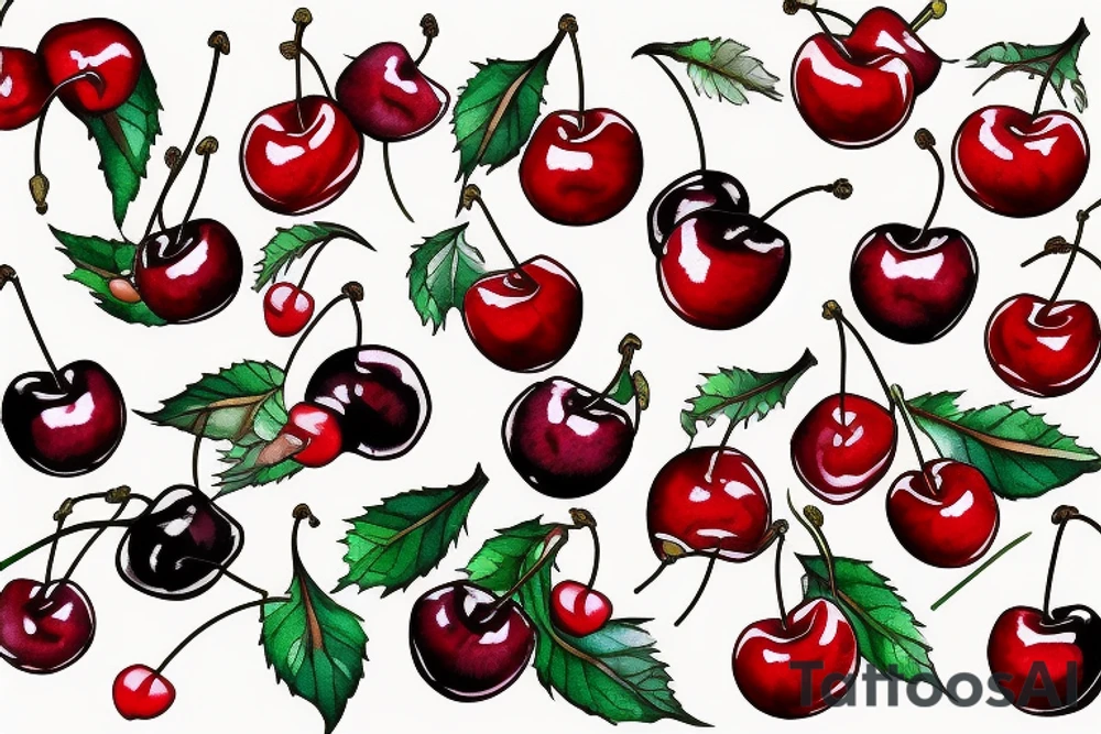 Cherries tattoo idea
