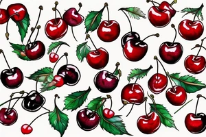 Cherries tattoo idea