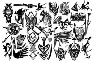 Universal gelehrter Stoizismus warrior tattoo idea
