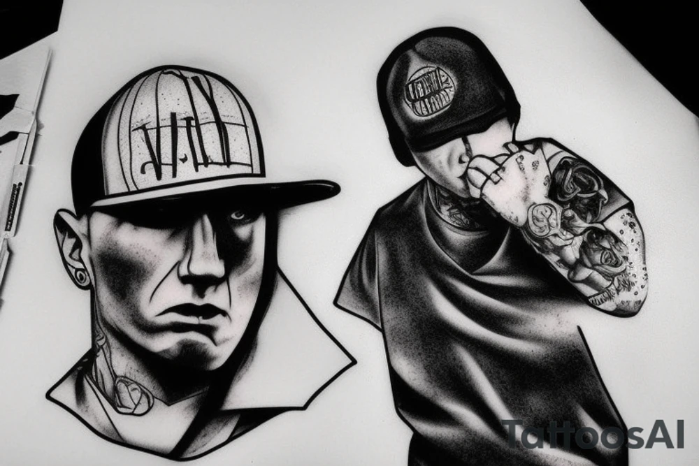 eminem, cool, text, simple tattoo idea