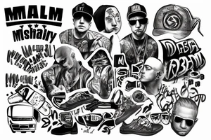 eminem, cool, text, simple tattoo idea
