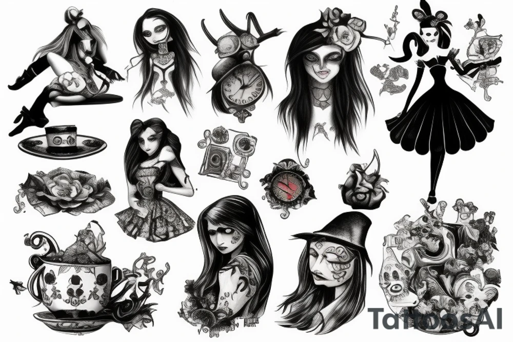 alice in madness tattoo idea