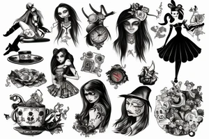alice in madness tattoo idea