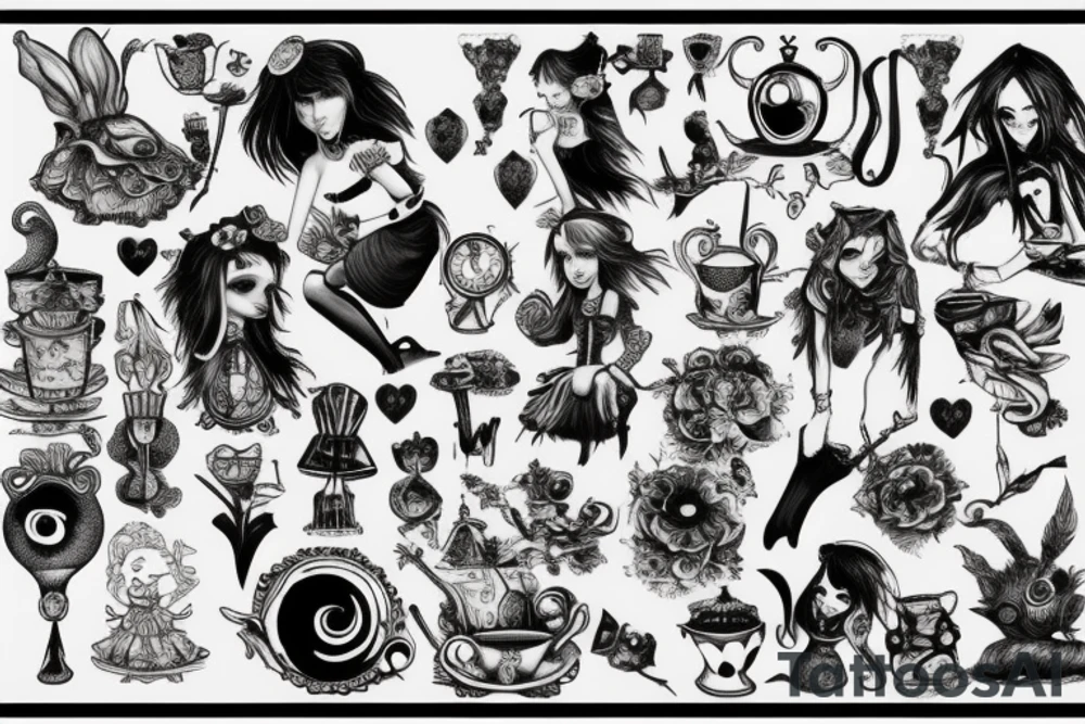 alice in madness tattoo idea