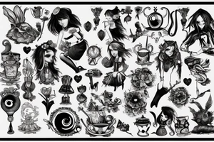 alice in madness tattoo idea