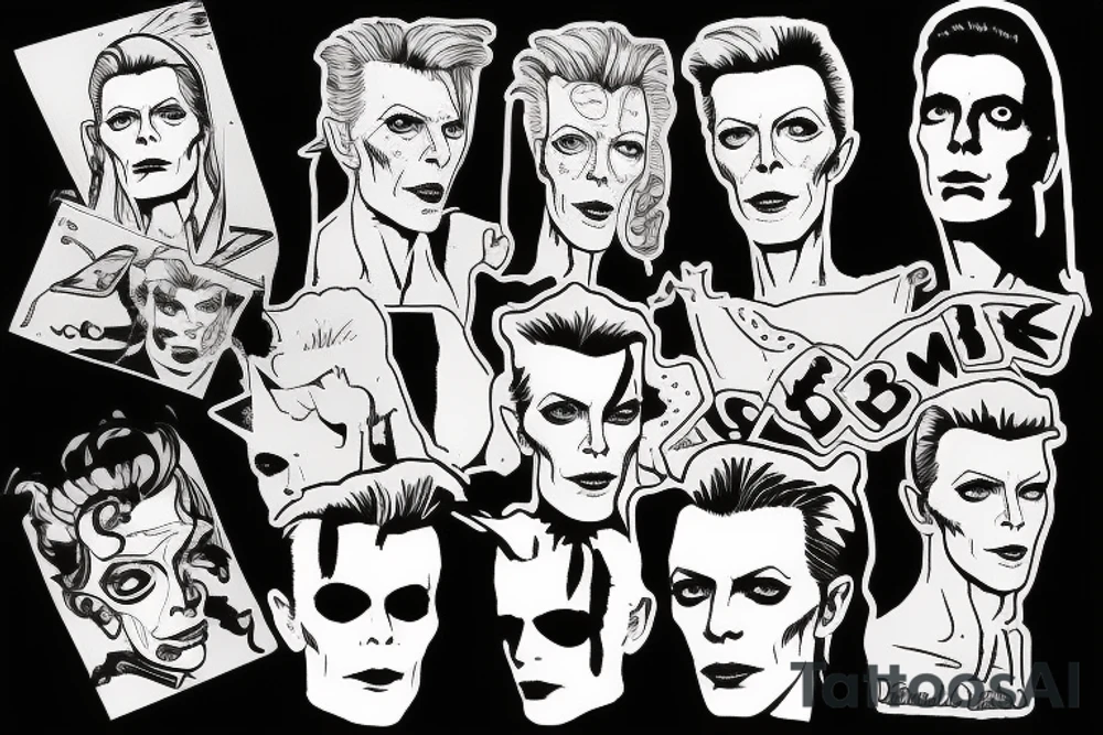 David bowie tribute tattoo idea