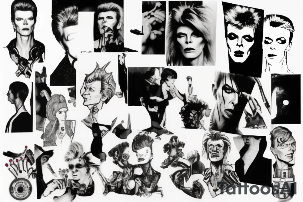 David bowie tribute tattoo idea