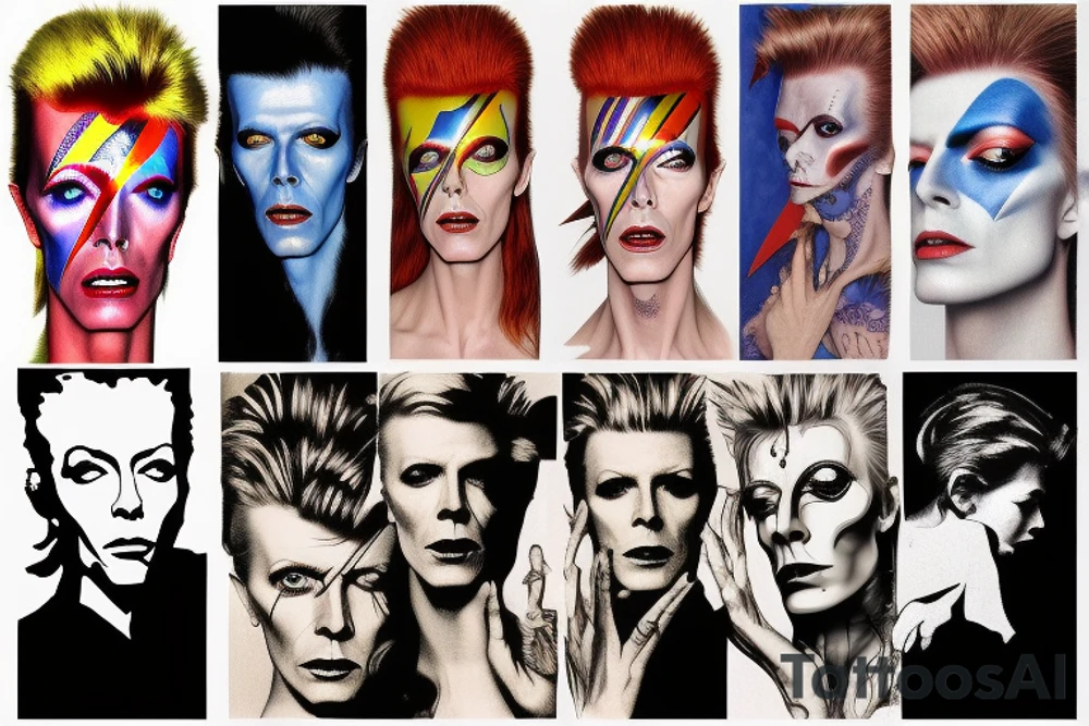 David bowie tribute tattoo idea