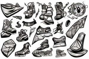 rock climbing tattoo idea
