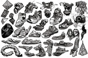 rock climbing tattoo idea