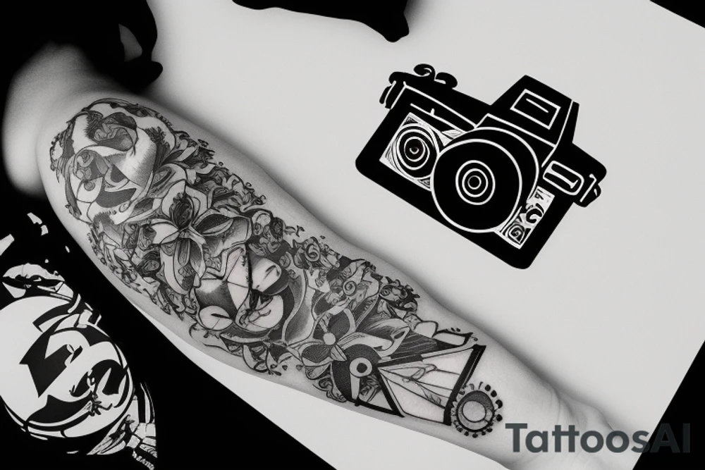 Filming camera tattoo idea