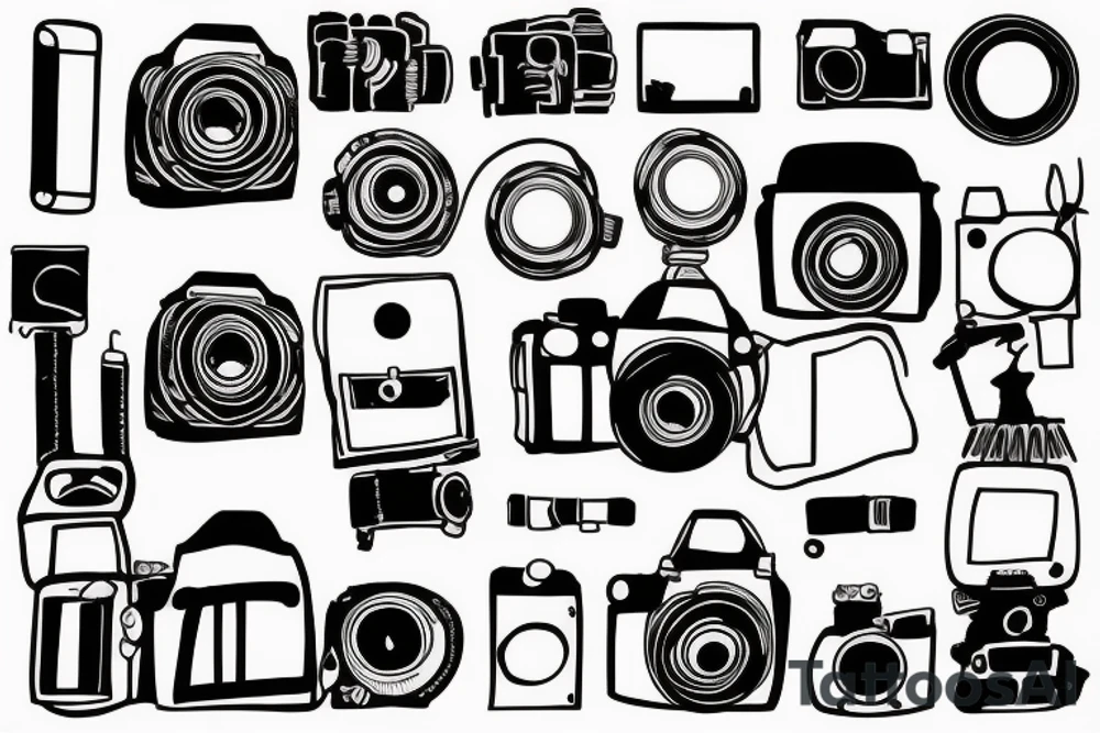 Filming camera tattoo idea