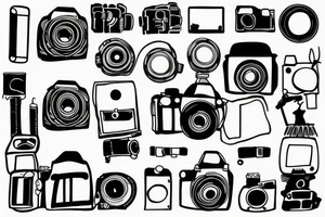 Filming camera tattoo idea
