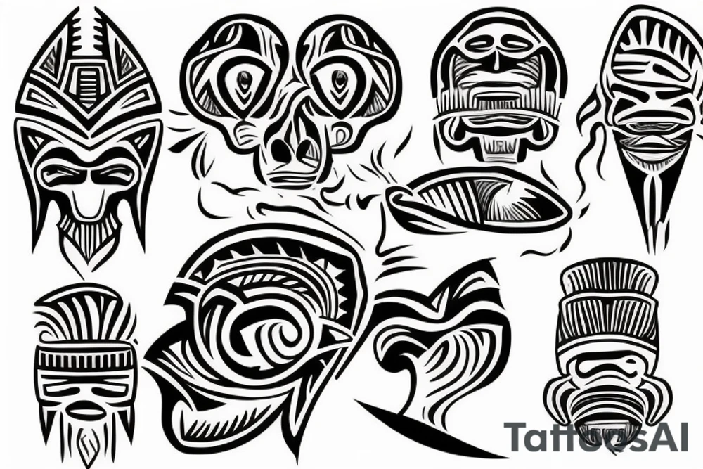 A man on an island tattoo idea