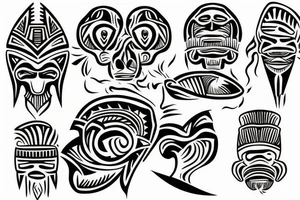 A man on an island tattoo idea