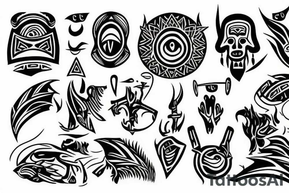 A man on an island tattoo idea