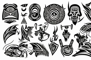 A man on an island tattoo idea