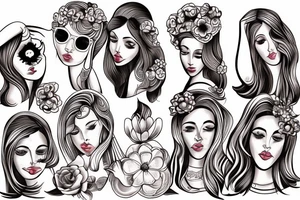 five girlfriends live in italy a better life.  Travel, freedom, sun, happiness and most importantly friendship tattoo idea